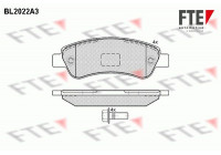 Brake Pad Set, disc brake BL2022A3 FTE