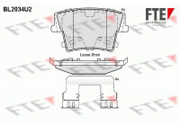 Brake Pad Set, disc brake BL2034U2 FTE