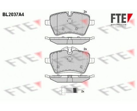 Brake Pad Set, disc brake BL2037A4 FTE
