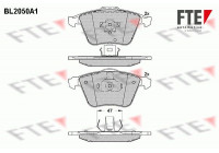 Brake Pad Set, disc brake BL2050A1 FTE