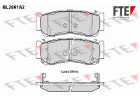 Brake Pad Set, disc brake BL2061A2 FTE