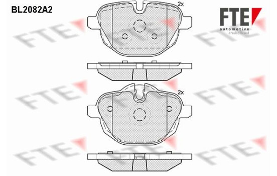 Brake Pad Set, disc brake BL2082A2 FTE