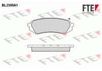 Brake Pad Set, disc brake BL2500A1 FTE