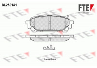 Brake Pad Set, disc brake BL2501A1 FTE