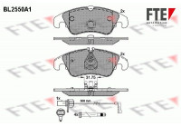 Brake Pad Set, disc brake BL2550A1 FTE