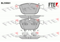 Brake Pad Set, disc brake BL2596A1 FTE