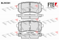 Brake Pad Set, disc brake BL2623A1 FTE