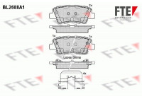 Brake Pad Set, disc brake BL2688A1 FTE