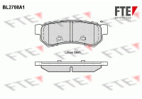 Brake Pad Set, disc brake BL2708A1 FTE