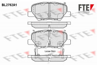 Brake Pad Set, disc brake BL2762A1 FTE