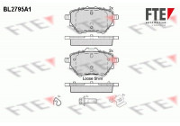 Brake Pad Set, disc brake BL2795A1 FTE