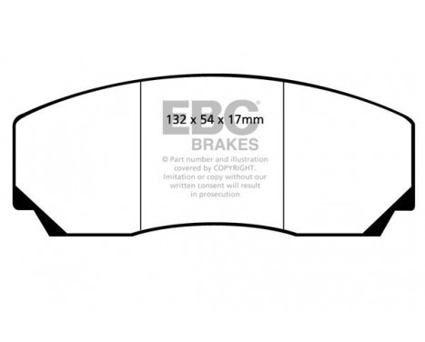 Brake Pad Set, disc brake Bluestuff DP5002NDX EBC, Image 5