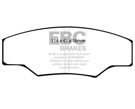 Brake Pad Set, disc brake Bluestuff DP5003NDX EBC, Image 5