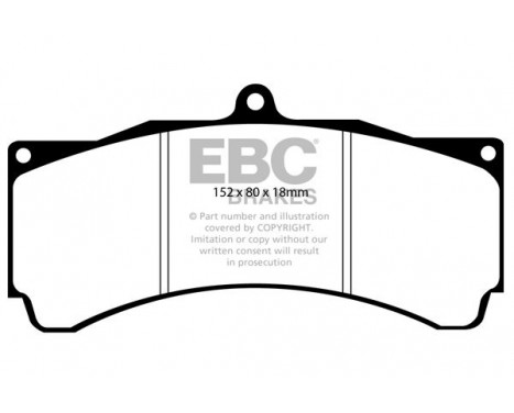 Brake Pad Set, disc brake Bluestuff DP5005NDX EBC, Image 5