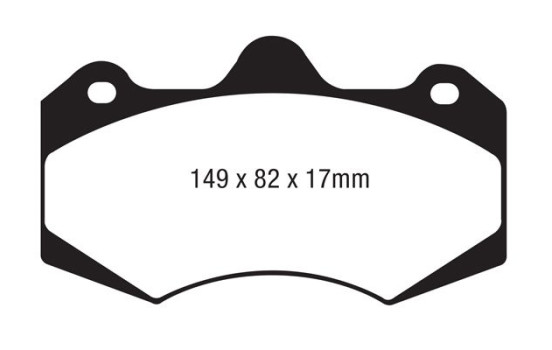 Brake Pad Set, disc brake Bluestuff DP5062NDX EBC, Image 5
