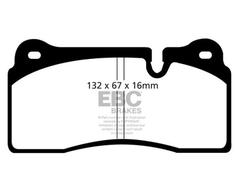 Brake Pad Set, disc brake Bluestuff DP51127NDX EBC, Image 5