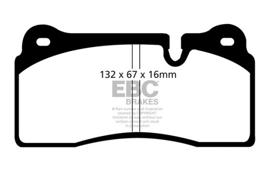 Brake Pad Set, disc brake Bluestuff DP51127NDX EBC, Image 5