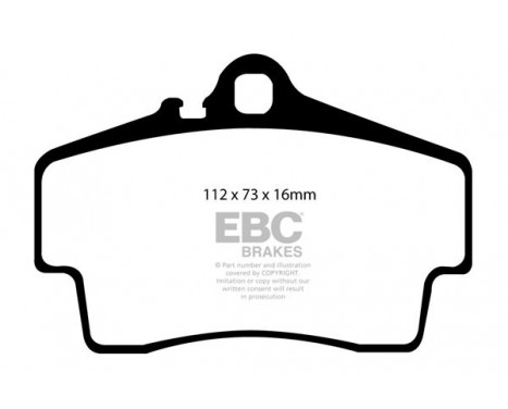 Brake Pad Set, disc brake Bluestuff DP51208NDX EBC, Image 5