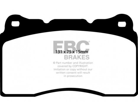 Brake Pad Set, disc brake Bluestuff DP51210NDX EBC, Image 5