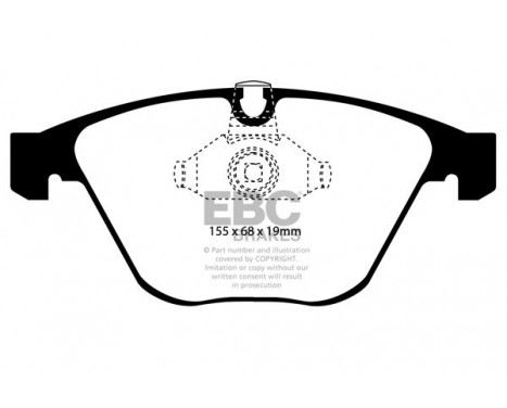 Brake Pad Set, disc brake Bluestuff DP51449NDX EBC, Image 5