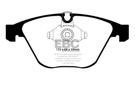 Brake Pad Set, disc brake Bluestuff DP51449NDX EBC, Image 5
