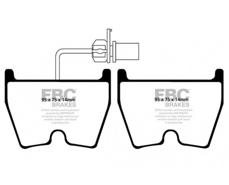 Brake Pad Set, disc brake Bluestuff DP51513/3NDX EBC, Image 5