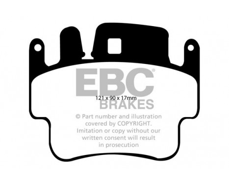 Brake Pad Set, disc brake Bluestuff DP51514NDX EBC, Image 5