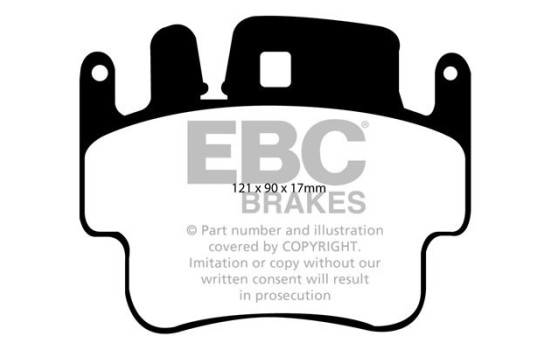 Brake Pad Set, disc brake Bluestuff DP51514NDX EBC, Image 5