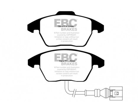 Brake Pad Set, disc brake Bluestuff DP51517NDX EBC, Image 5
