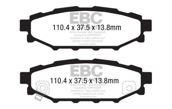 Brake Pad Set, disc brake Bluestuff DP51584NDX EBC, Image 5