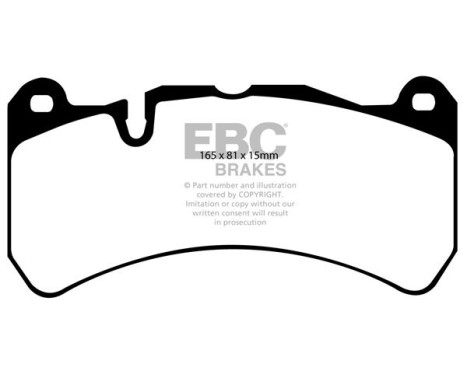 Brake Pad Set, disc brake Bluestuff DP51591NDX EBC, Image 5
