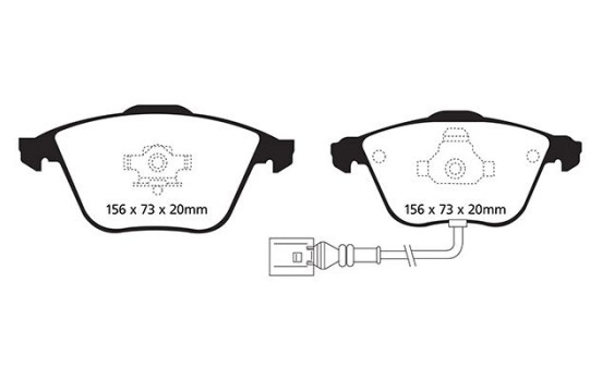 Brake Pad Set, disc brake Bluestuff DP51594NDX EBC, Image 5