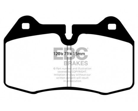 Brake Pad Set, disc brake Bluestuff DP51644NDX EBC, Image 5