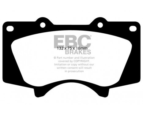 Brake Pad Set, disc brake Bluestuff DP51657NDX EBC, Image 5