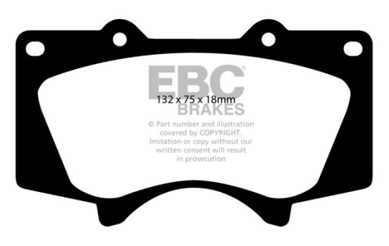 Brake Pad Set, disc brake Bluestuff DP51657NDX EBC, Image 5