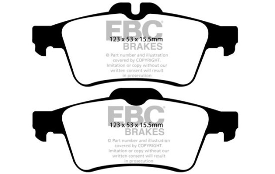 Brake Pad Set, disc brake Bluestuff DP51749NDX EBC, Image 5