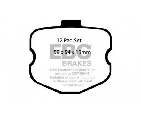 Brake Pad Set, disc brake Bluestuff DP51771NDX EBC, Image 5