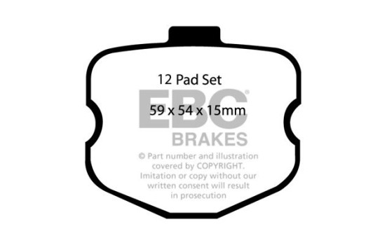 Brake Pad Set, disc brake Bluestuff DP51771NDX EBC, Image 5