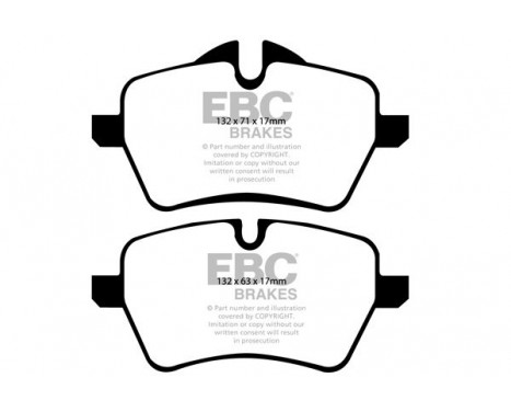Brake Pad Set, disc brake Bluestuff DP51789NDX EBC, Image 5