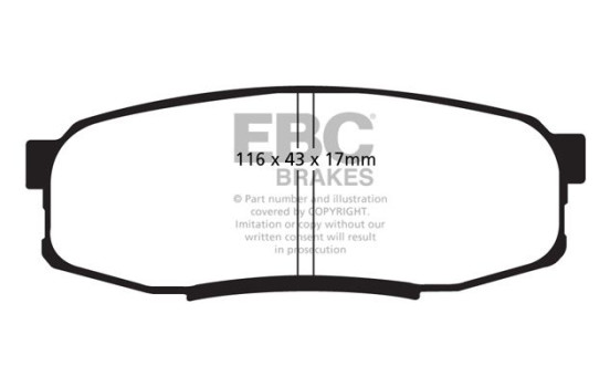 Brake Pad Set, disc brake Bluestuff DP51816NDX EBC, Image 5