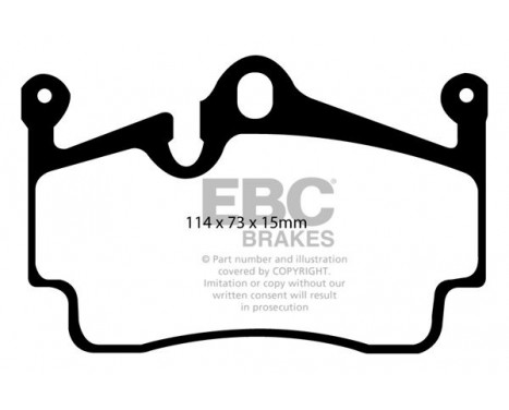Brake Pad Set, disc brake Bluestuff DP51920NDX EBC, Image 5
