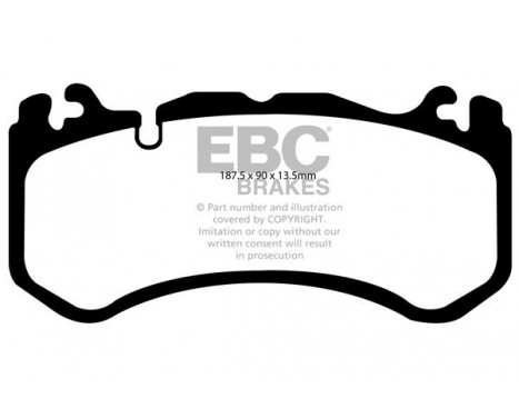 Brake Pad Set, disc brake Bluestuff DP51939NDX EBC, Image 5