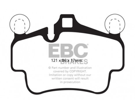 Brake Pad Set, disc brake Bluestuff DP52029NDX EBC, Image 5