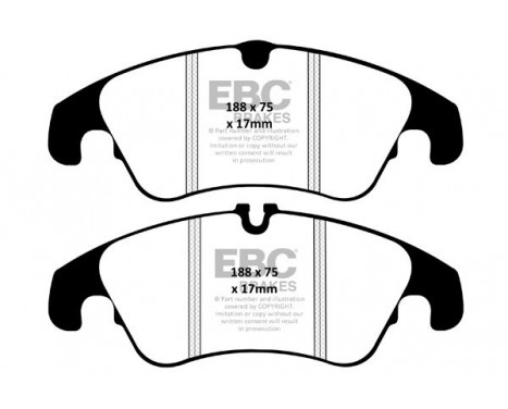 Brake Pad Set, disc brake Bluestuff DP52055NDX EBC, Image 5