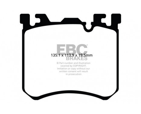 Brake Pad Set, disc brake Bluestuff DP52091NDX EBC, Image 5