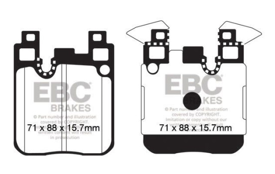 Brake Pad Set, disc brake Bluestuff DP52133NDX EBC, Image 5