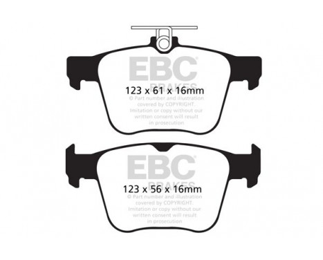 Brake Pad Set, disc brake Bluestuff DP52173NDX EBC, Image 5
