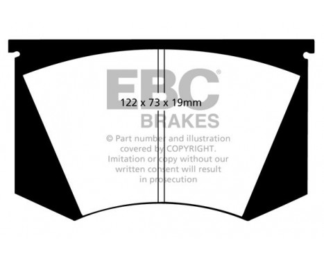 Brake Pad Set, disc brake Bluestuff DP5223NDX EBC, Image 5
