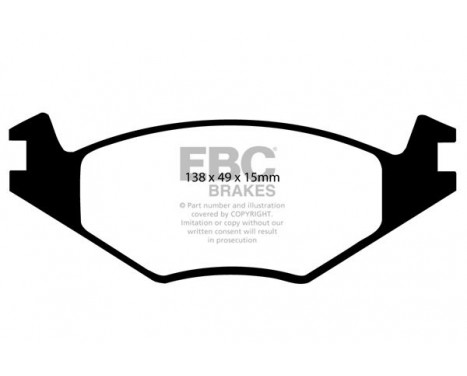 Brake Pad Set, disc brake Bluestuff DP5517NDX EBC, Image 5