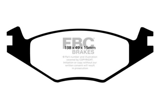 Brake Pad Set, disc brake Bluestuff DP5517NDX EBC, Image 5